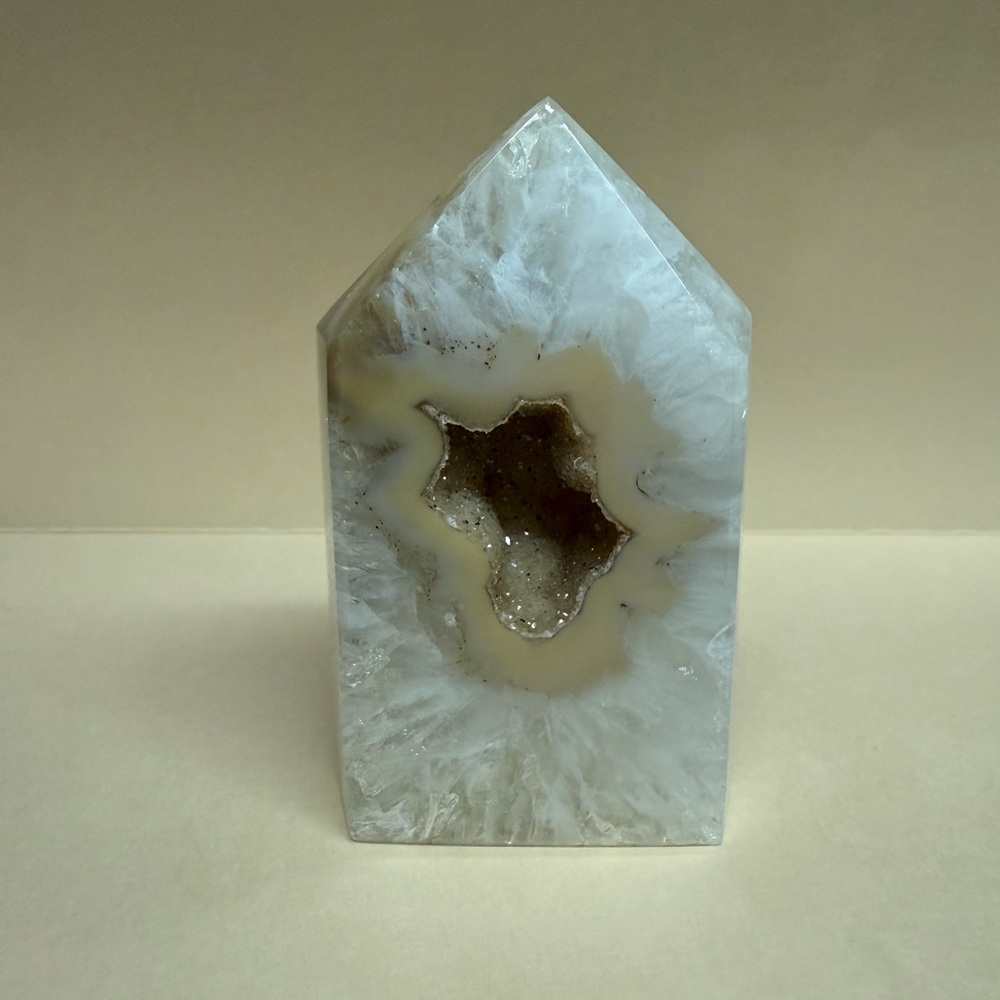 Elegant Geode Crystal Art Piece